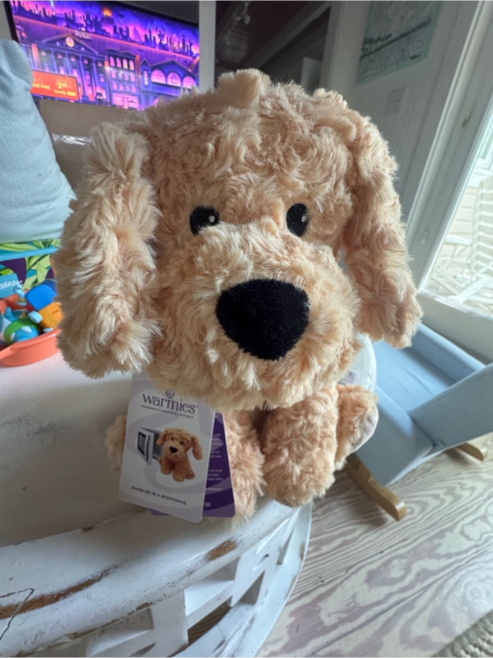 Beige Golden Retriever Dog Warmie Microwaveable Heat Pack - Cozy Pet Plush NWT